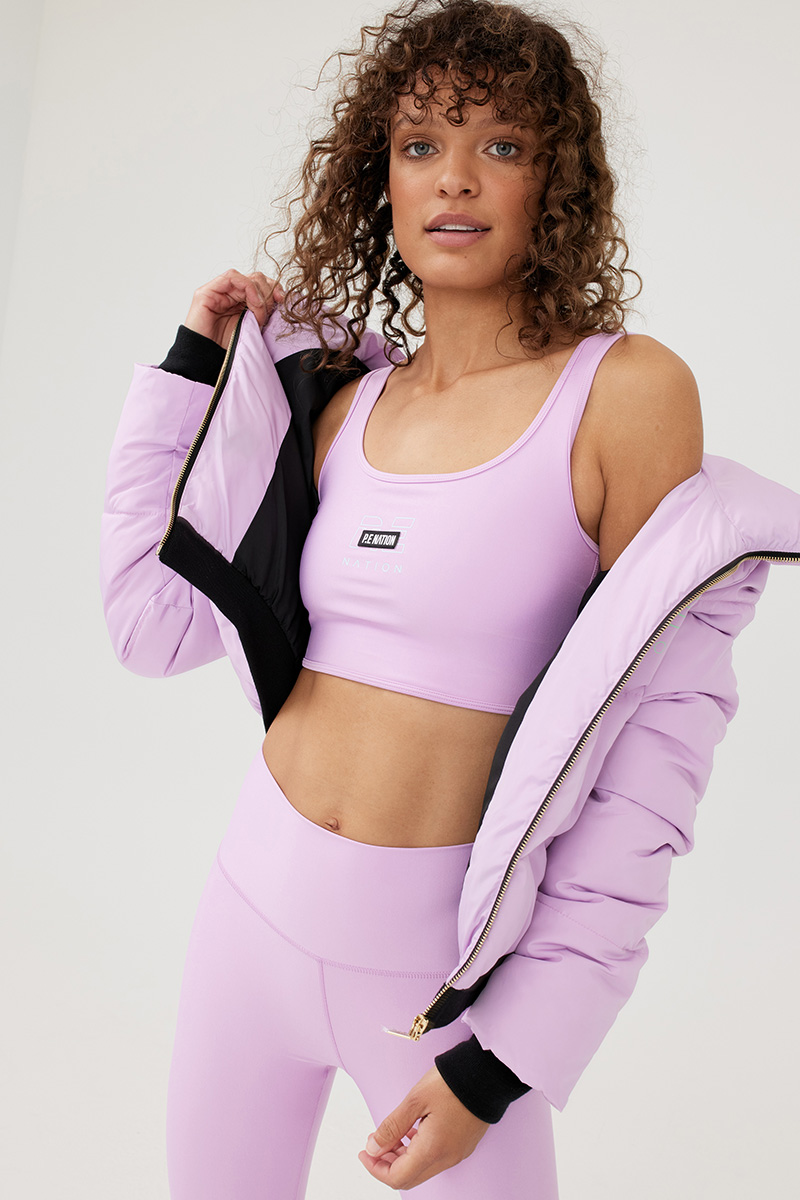 P.E Nation Ramp Run Puffer Jacket Orchid Bouquet Stylerunner