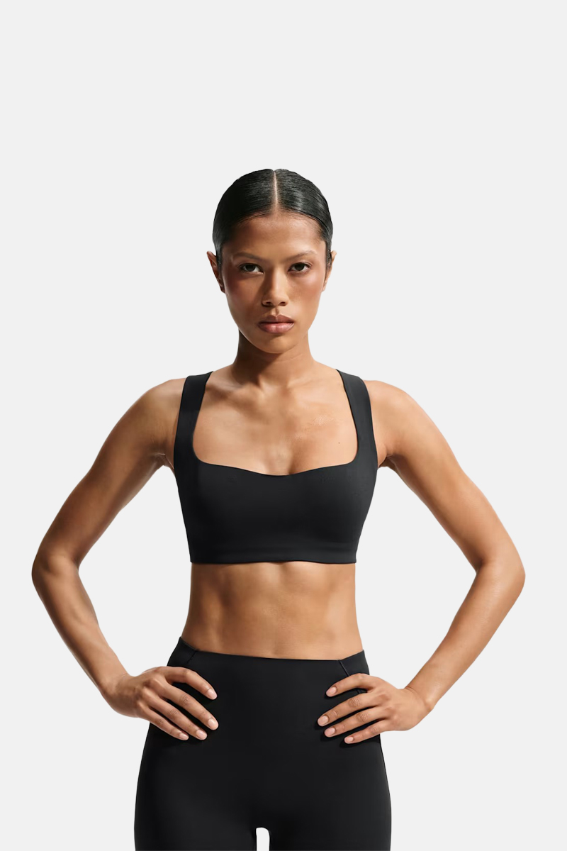 Nikeskims Studio Stretch Square Neck Bra Obsidian