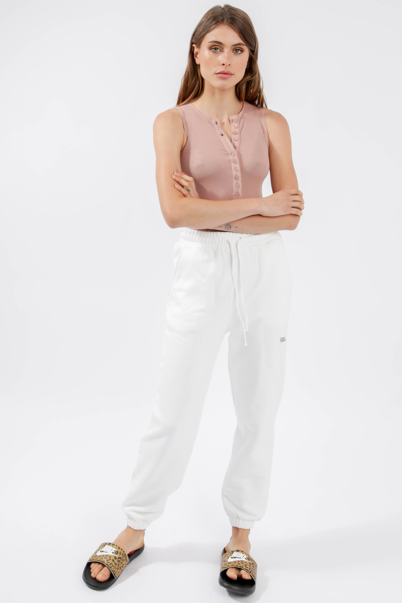 Crew Neck Button Down Bodysuit
