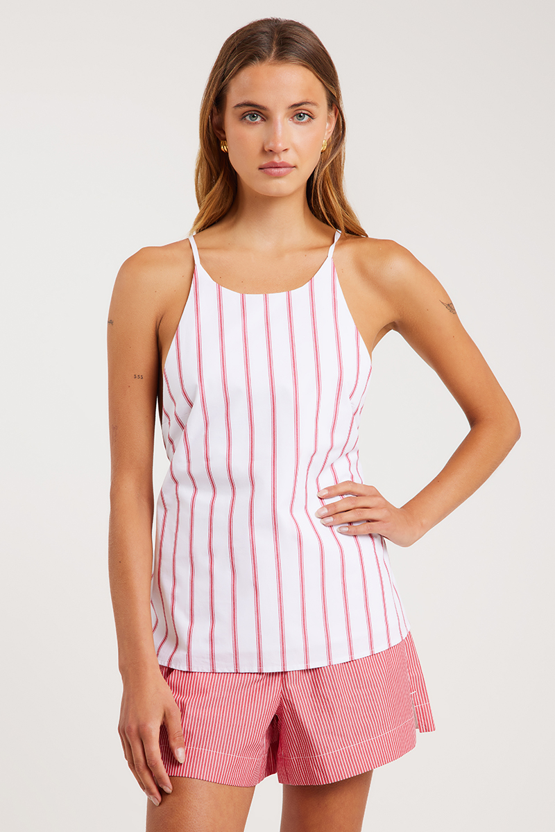 Nude Lucy Anouk Stripe Top White Stripe