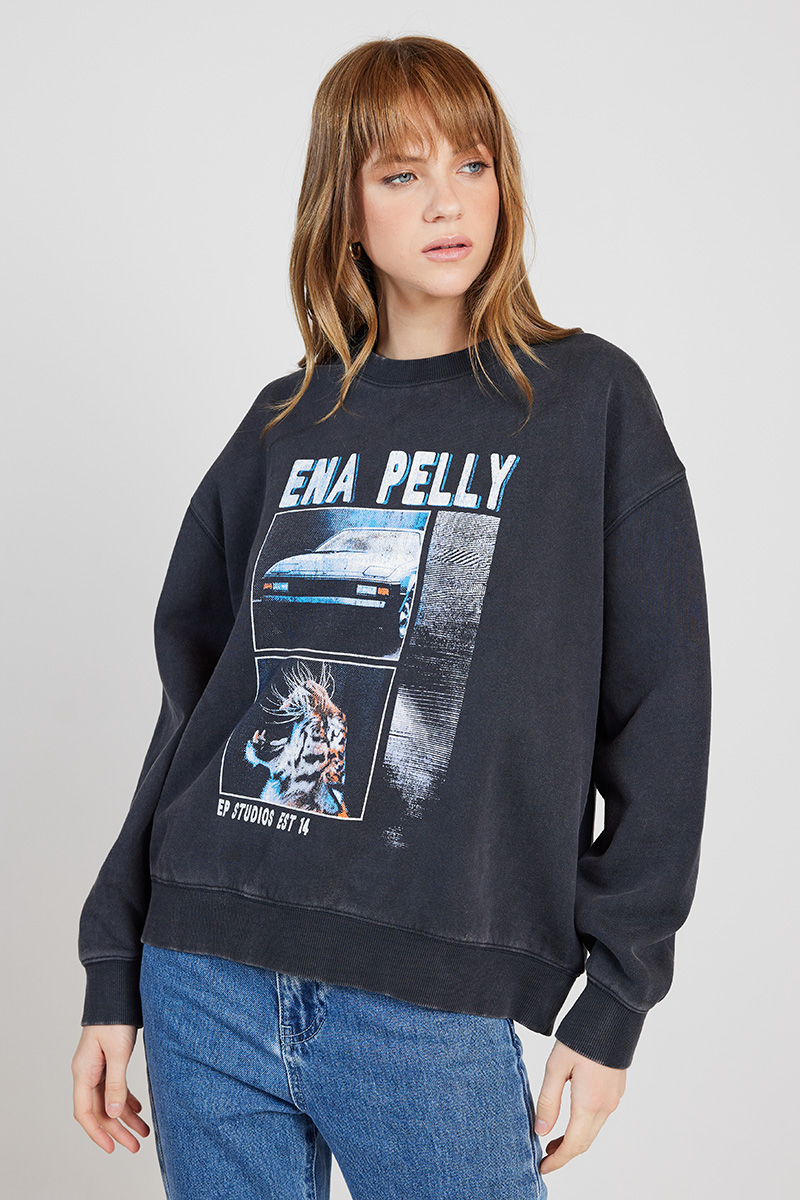 Ena Pelly Fast Lane Oversized Sweater Fastlane Oversized Sweater ...