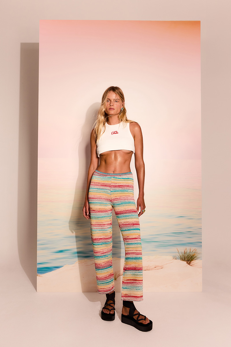 Felle Knit Pant Summer Sunset
