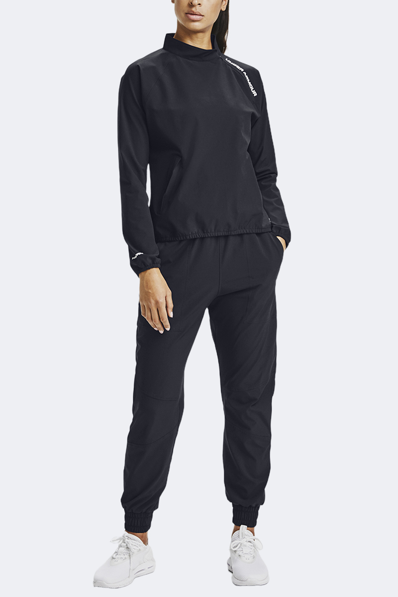 Woven 1/4 Zip Crew