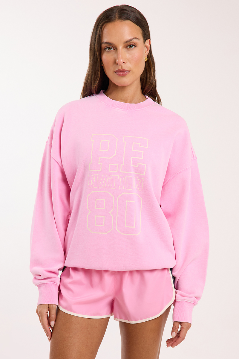 P.E Nation Elysian Sweat Washed Prism Pink