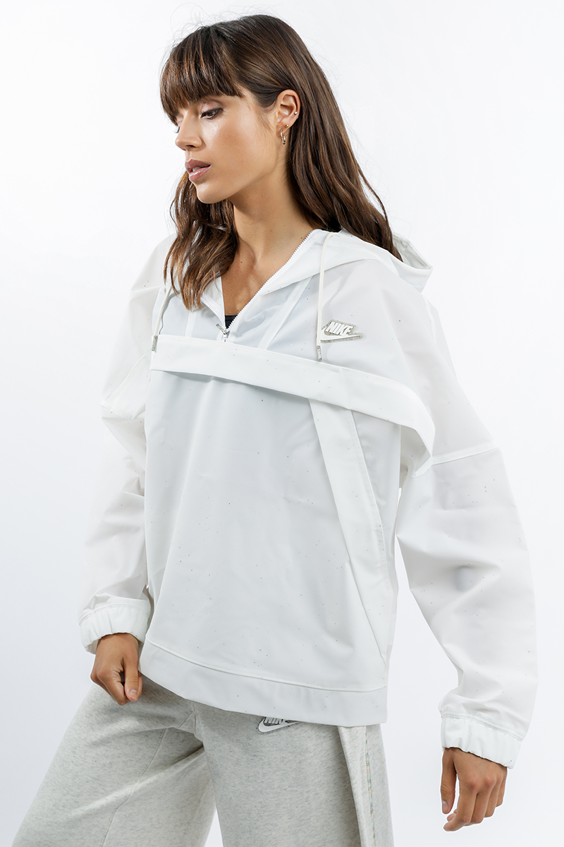 white anorak jacket