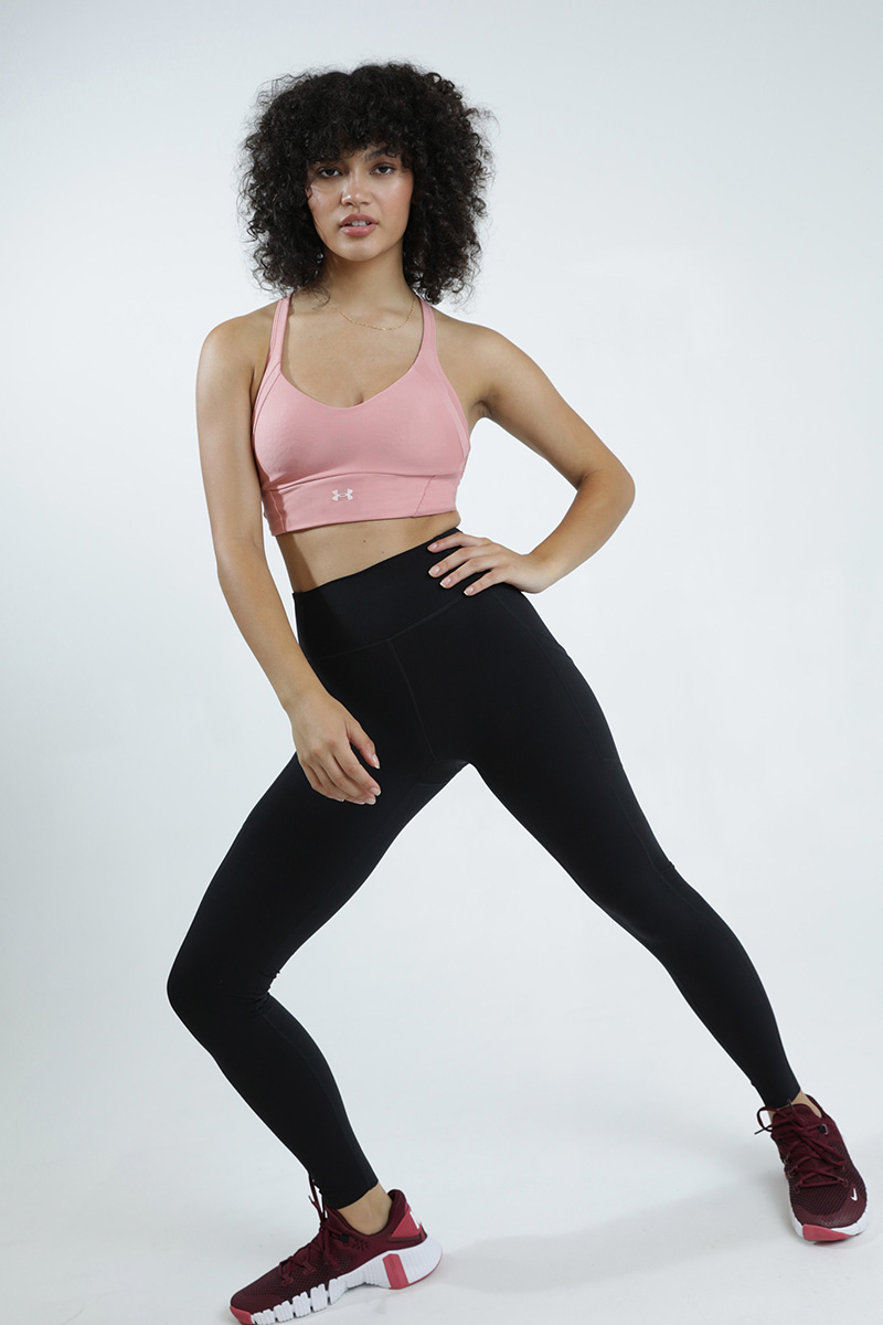 Under Armour Infinity Mid Rib Sports Bra PinkClay//MicroPink Stylerunner