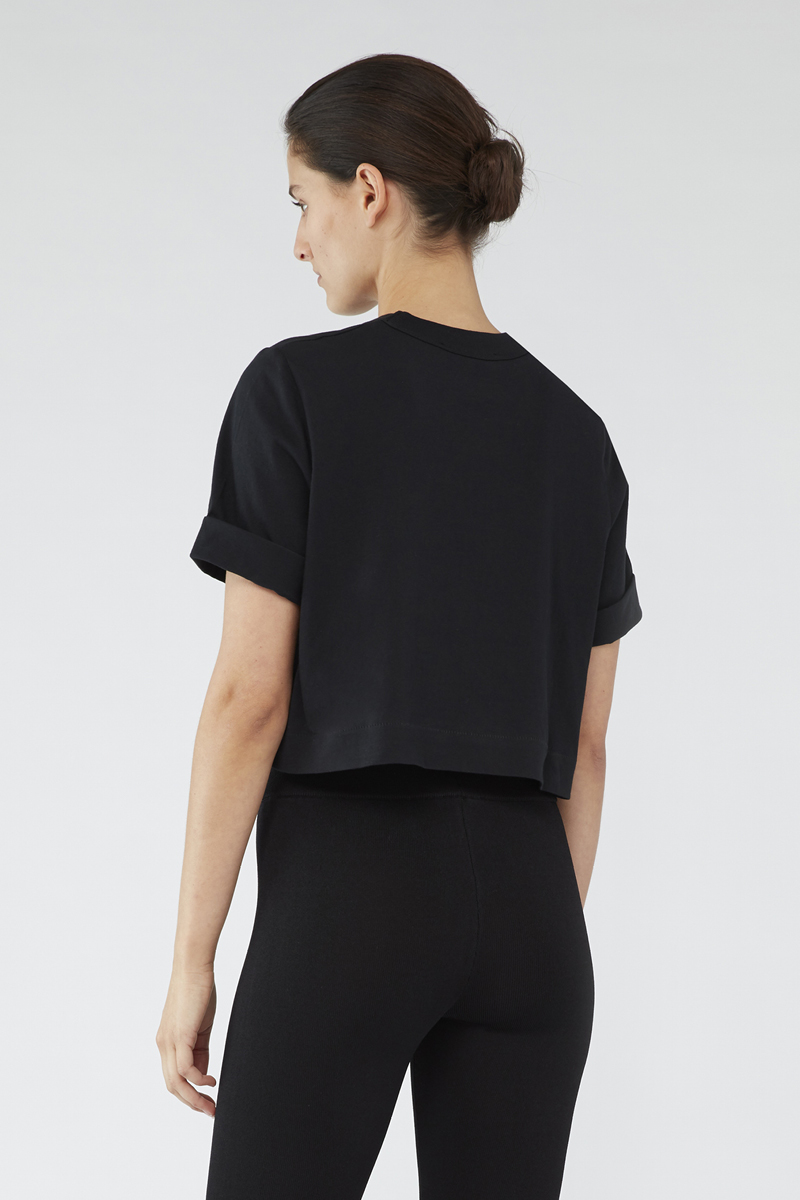 Amelia Crop Logo Tee