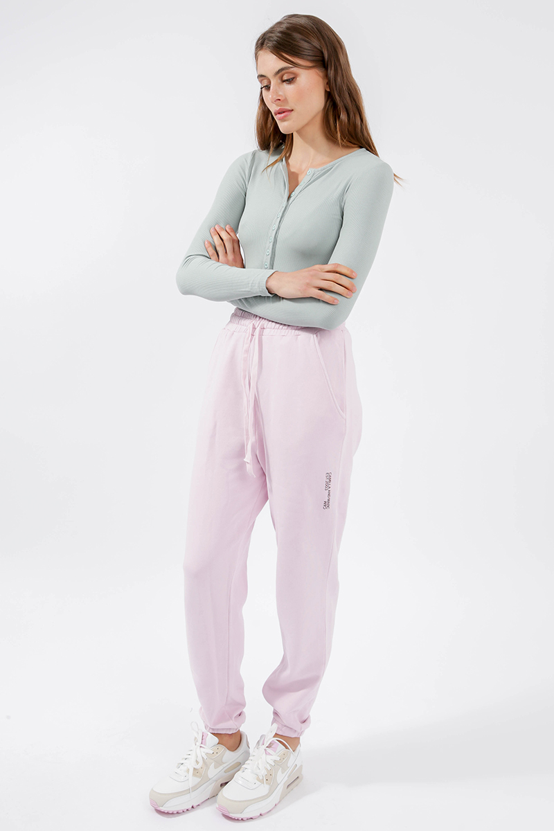 Crew Neck Button Down Bodysuit