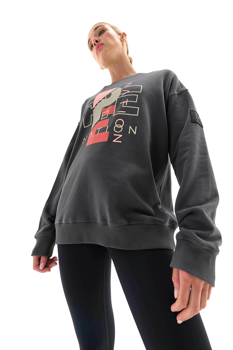 P.E Nation Heritage Sweat Dark Shadow Stylerunner