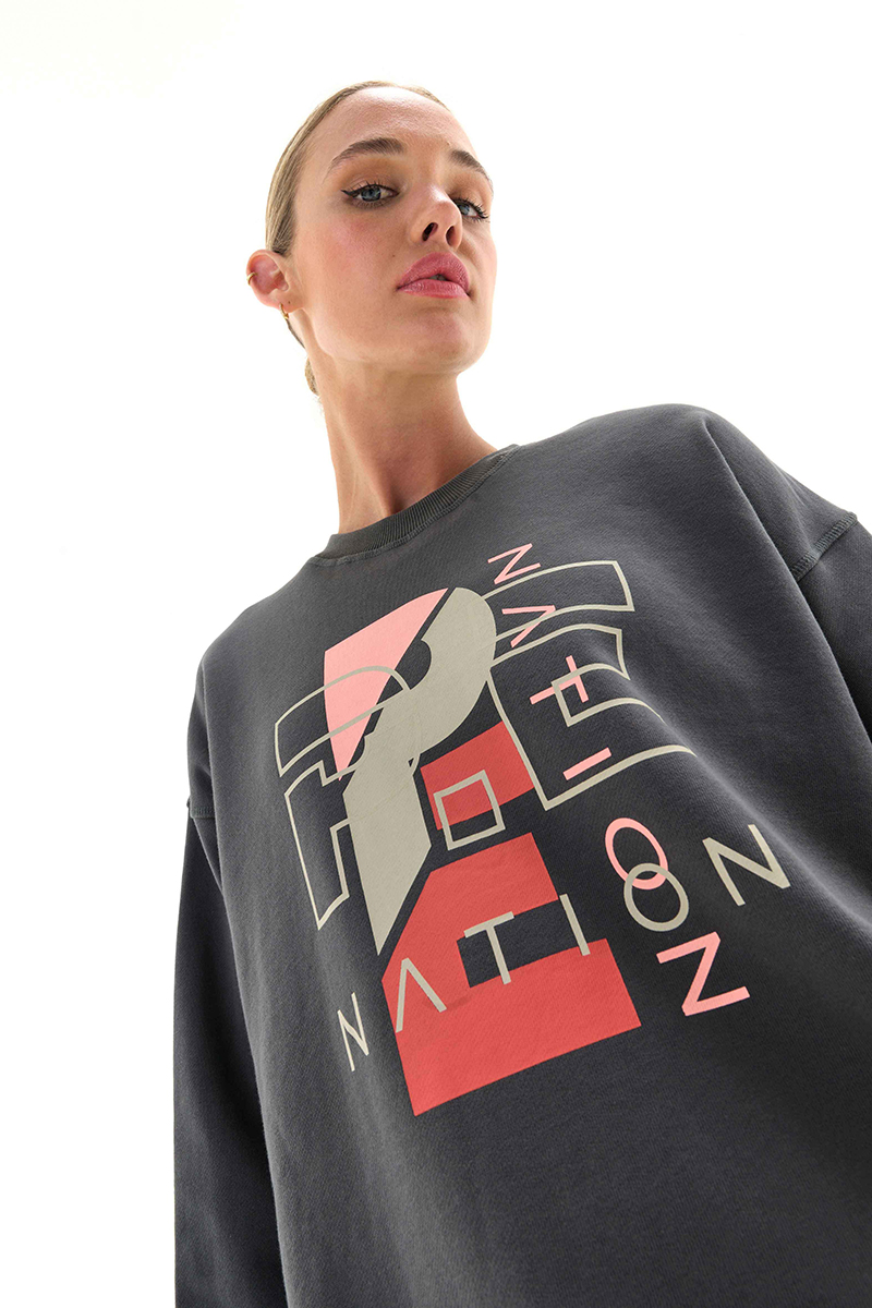 P.E Nation Heritage Sweat Dark Shadow Stylerunner