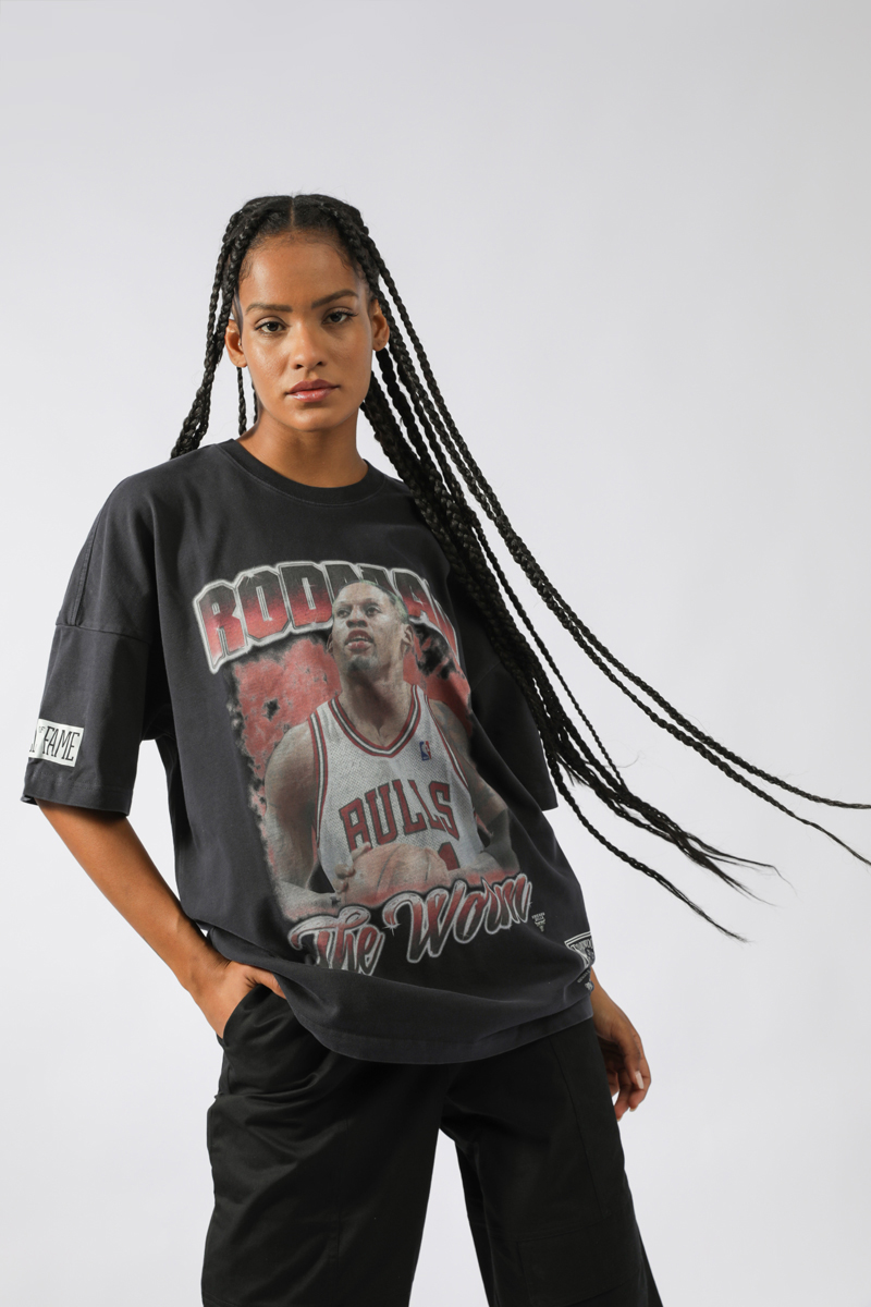 Mitchell & Ness Vintage Dennis Rodman Tee - Black | Stylerunner