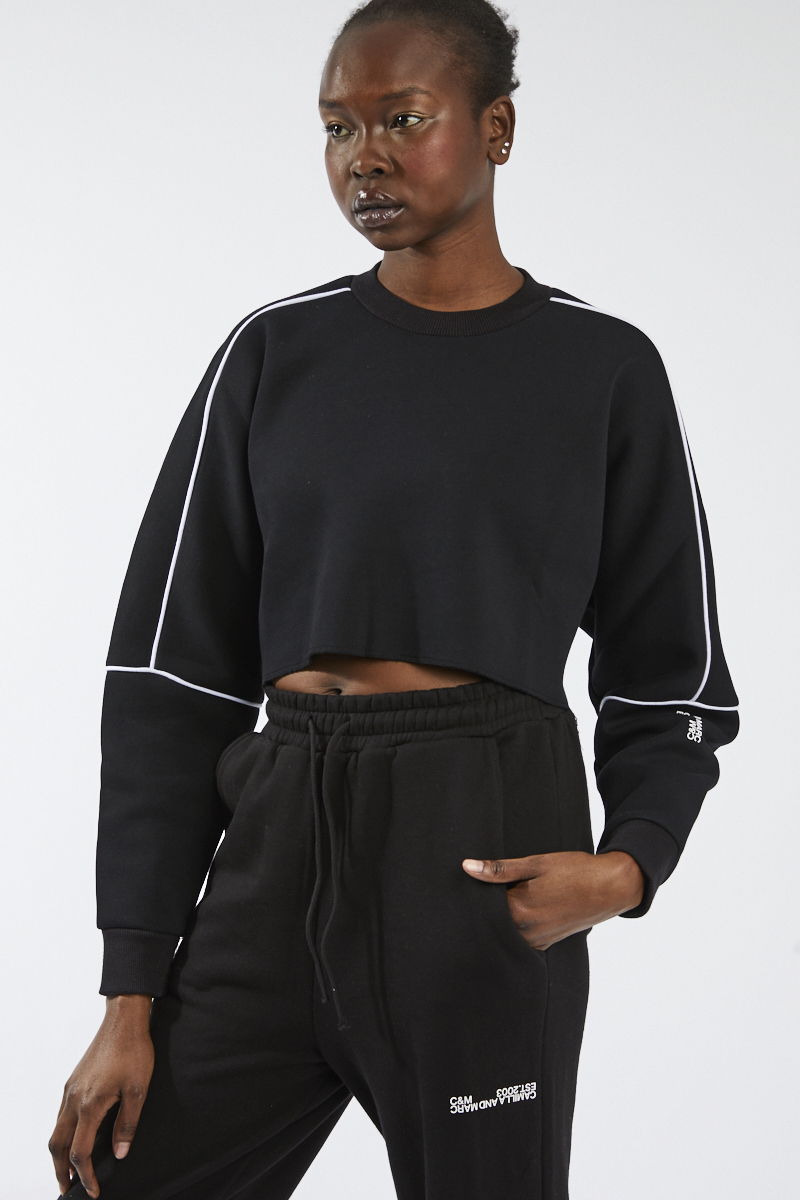 c&m sylvie crew jumper black