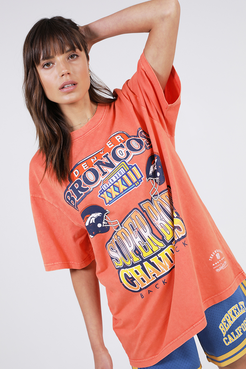 Mitchell & Ness Vintage Denver Broncos Superbowl Tee VINT SPRBWL SNW WSH TEE  BRNCS-ORANGE