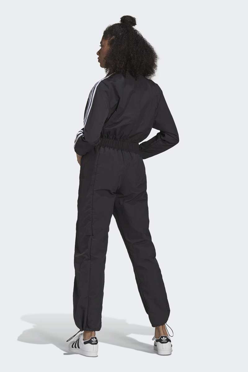 black short sleeve boiler suit