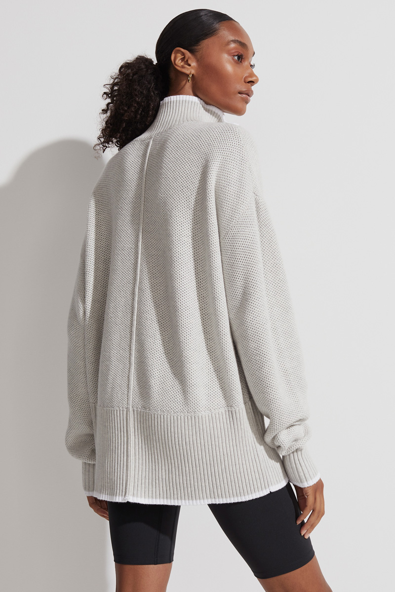 Varley Cooper Knit Light Grey Stylerunner