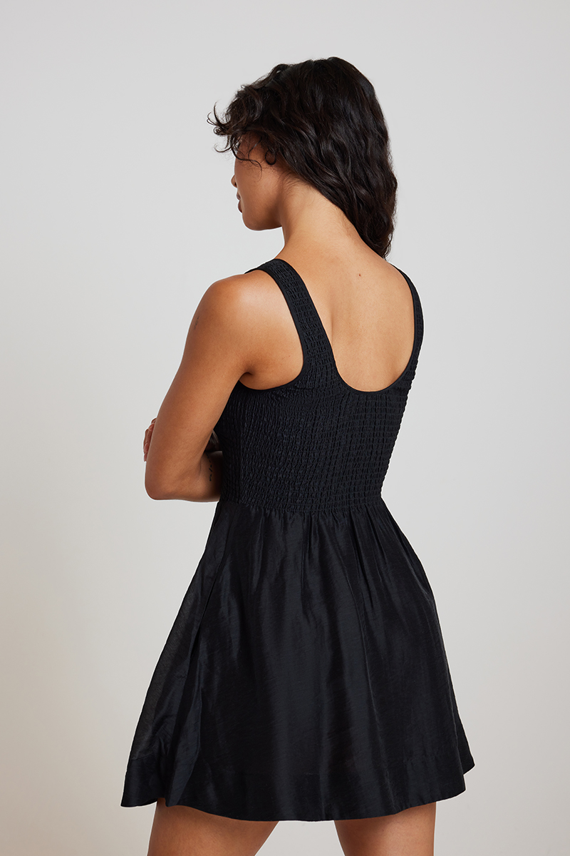 ◆Since Then◆ Lucy Black Mini Dress Lucy Black Strappy Mini Dress With Ruffle Trim – Club L
