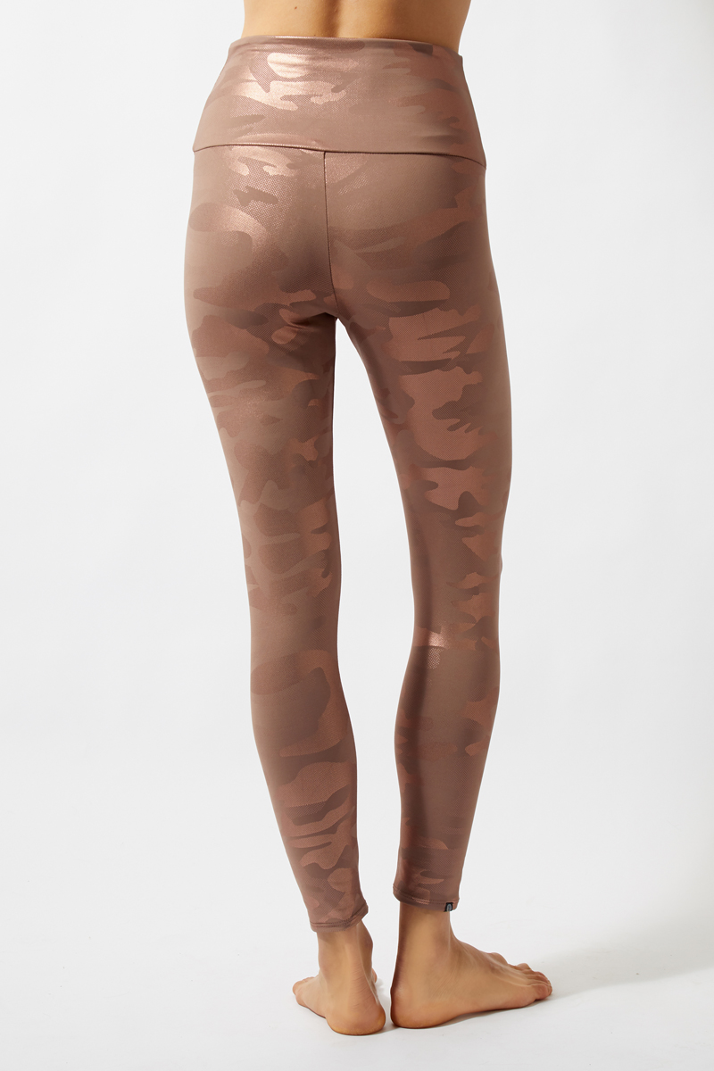 Camo Foil Midi Legging