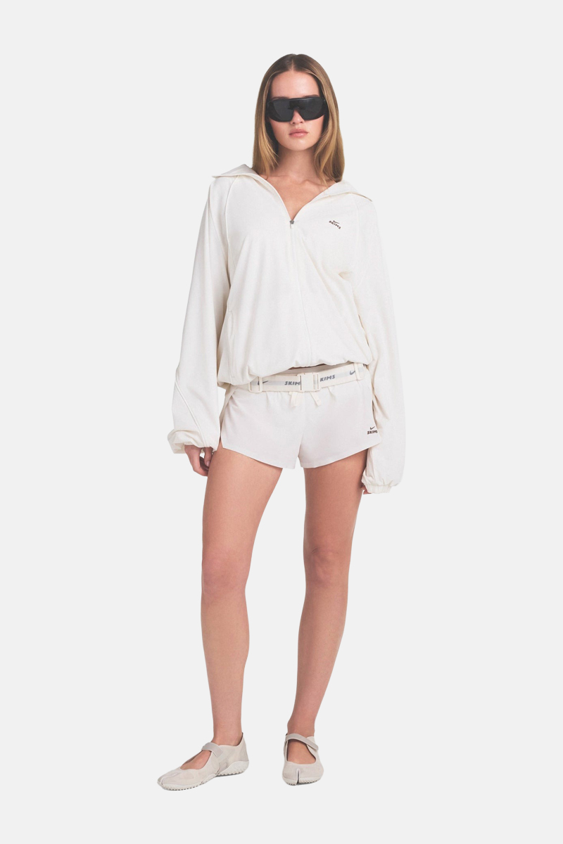 NikeSKIMS Stretch Nylon Oversized Jacket Ivory | Stylerunner