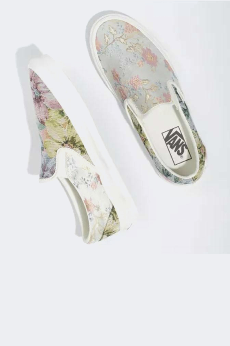 tapestry slip on vans