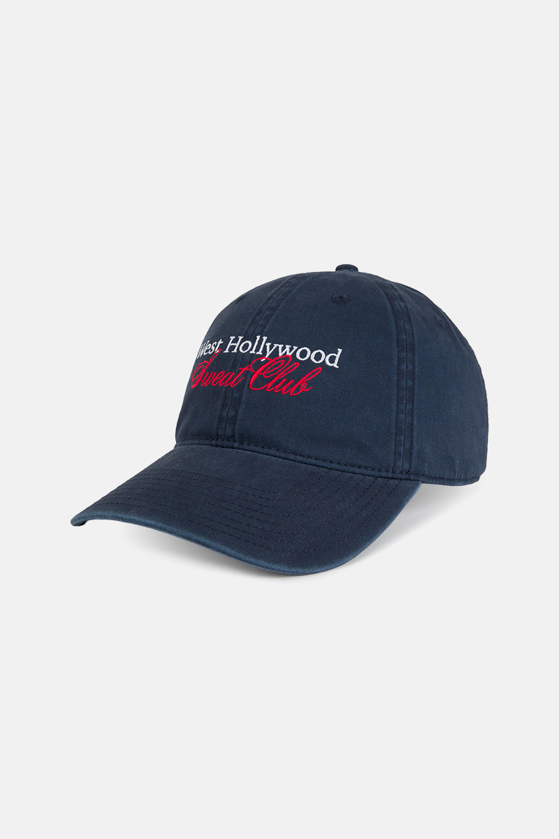 West Hollywood Sweat Club WHSC Cursive Ball Park Cap Navy
